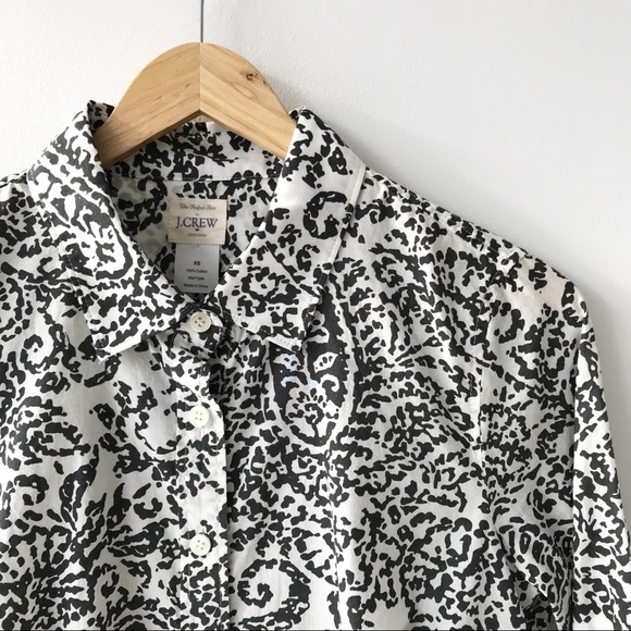J. Crew Tops - NWT J.Crew Perfect Shirt in Paisley Abstract Print